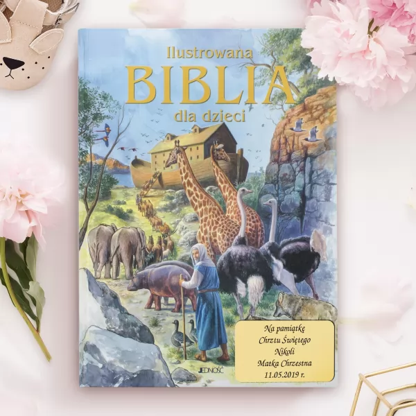 Pomysł na prezent - Biblia z opcją zamieszczenia graweru życzeń 