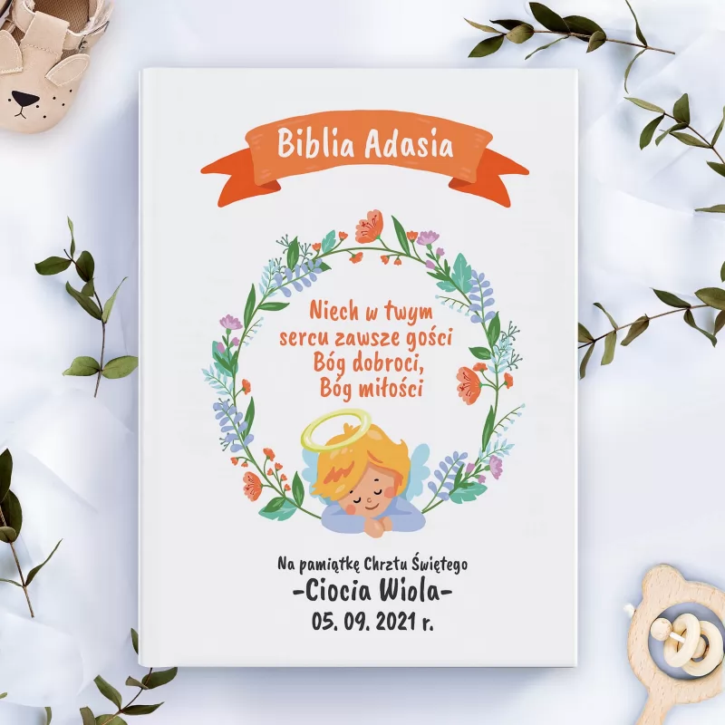 biblia dla dzieci na pamiątkę chrztu