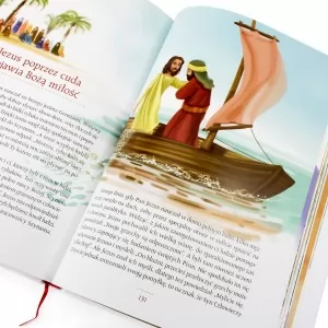 biblia w obrazkach dla najmłodszych na pamiątkę chrztu świętego